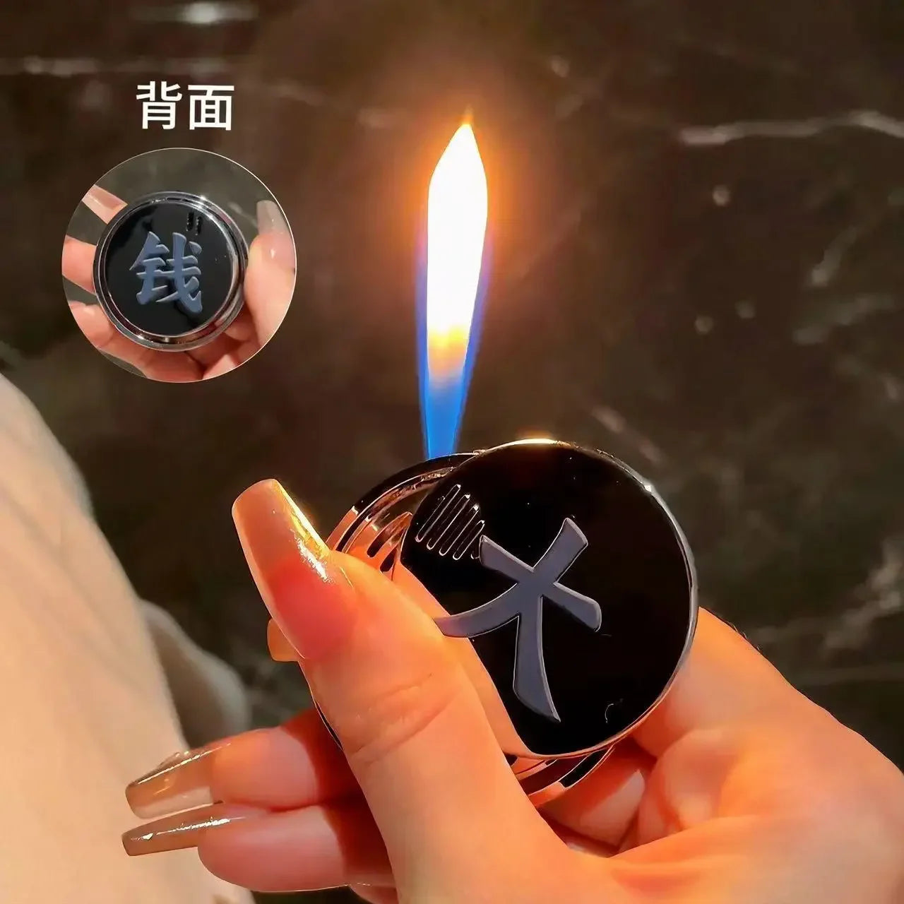 New Mini Coin Rotating Gyro Lighter