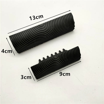 Rubber Roller Brush Imitation Wood Wall Painting Machine DIY Texture Roller Art Paint Brush for Home Decoration Painting Tools