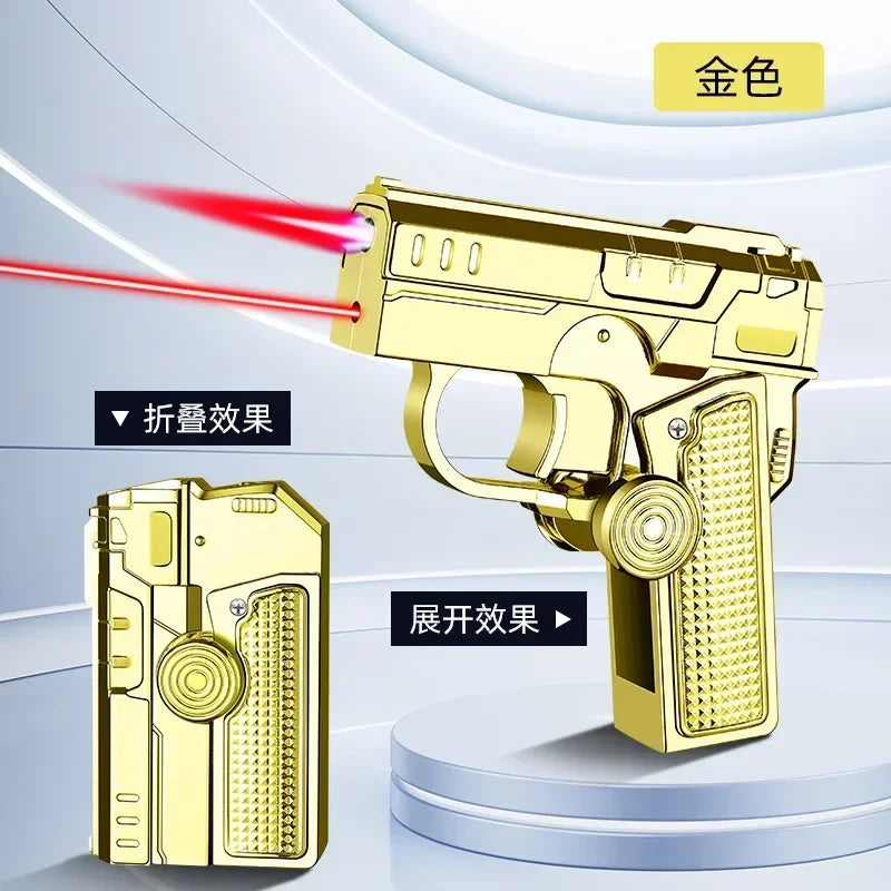 Metal Folding Laser Gun Style Lighter
