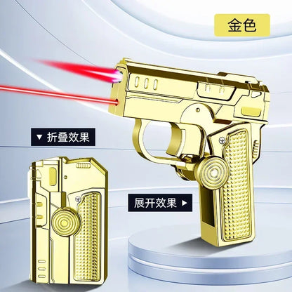 Metal Folding Laser Gun Style Lighter