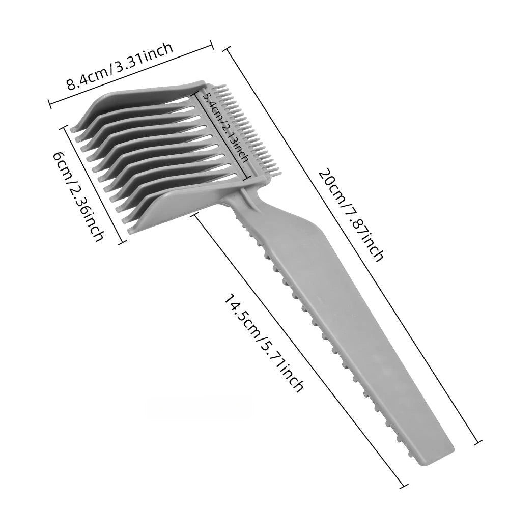 Curved Barber Comb for Men,Professional Curved Positioning Comb Portable Hairdressing Tool, Haircut Clipper Comb for Home Salon