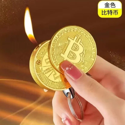 New Mini Coin Rotating Gyro Lighter