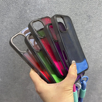 Luxury Luminous Quicksand Transparent Phone Case For iPhone 16 15 14 13 Pro Max