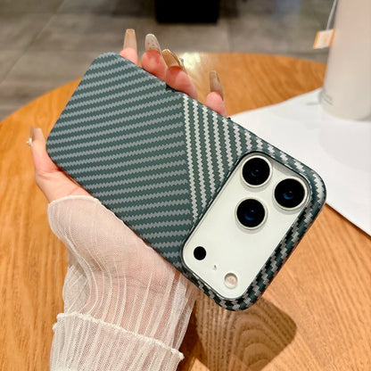For Magsafe Magnetic Wireless Charging Luxury Solid Color Carbon Fiber Phone Case For iPhone 17 Pro Max Air Bumper Back Cover