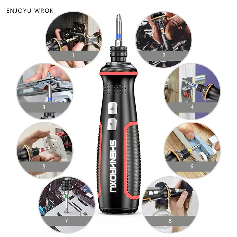 Super Torque Mini Electric Screwdriver Mini Drill 4.2v 2000mah Lithium Battery Replace Traditional Screwdriver  Power Tools LED