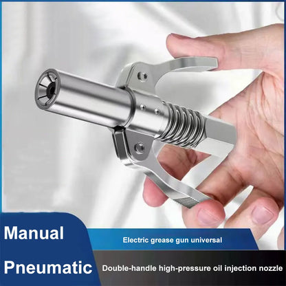 10000 PSI Grease Coupler Heavy-Duty Quick Release Grease Gun Coupler Two Press Easy To Push Grease Tool Coupler Accessories
