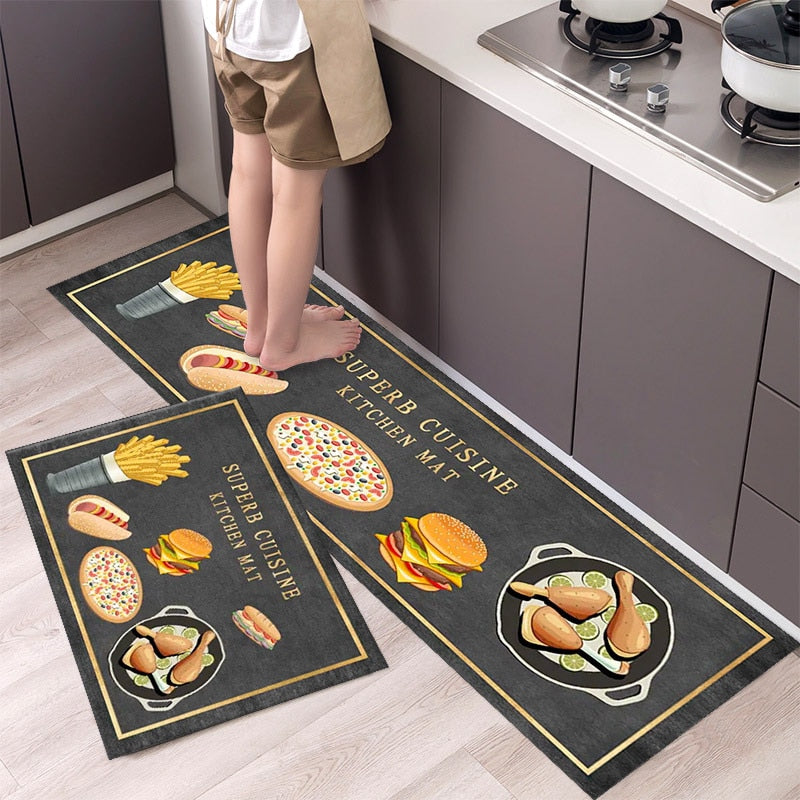 Fashion Simple Nordic Style Kitchen Mat Floor Carpet House Hold Long Strip Door Modern Home Decor
