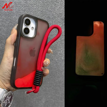 Luxury Luminous Quicksand Transparent Phone Case For iPhone 16 15 14 13 Pro Max