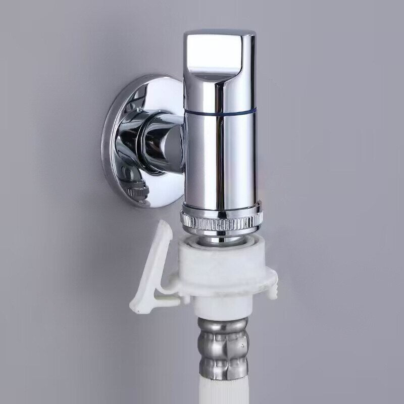 Brass thickened triangular valve washbasin hot and cold faucet water heater inlet valve toilet four-point wall stop valve