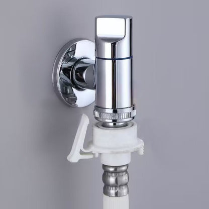 Brass thickened triangular valve washbasin hot and cold faucet water heater inlet valve toilet four-point wall stop valve