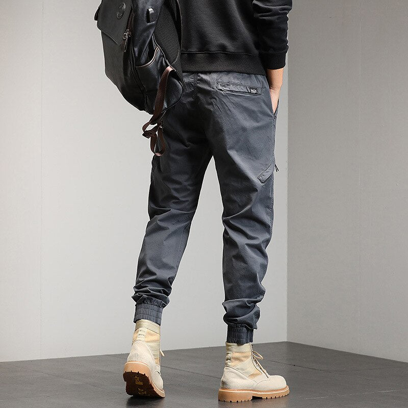 Spring Summer Multi-Pockets Cargo Pants Men 2022 Men Streetwear Black Joggers Pants Male Casual Cotton Army Green Trousers