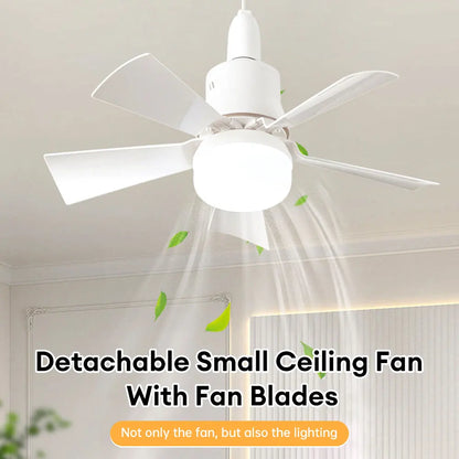 E27 Remote Control Large Size Fan Lamp with LED Lights Dimmable Mount Light Ceiling Fans for Bedroom Living Room Decoration