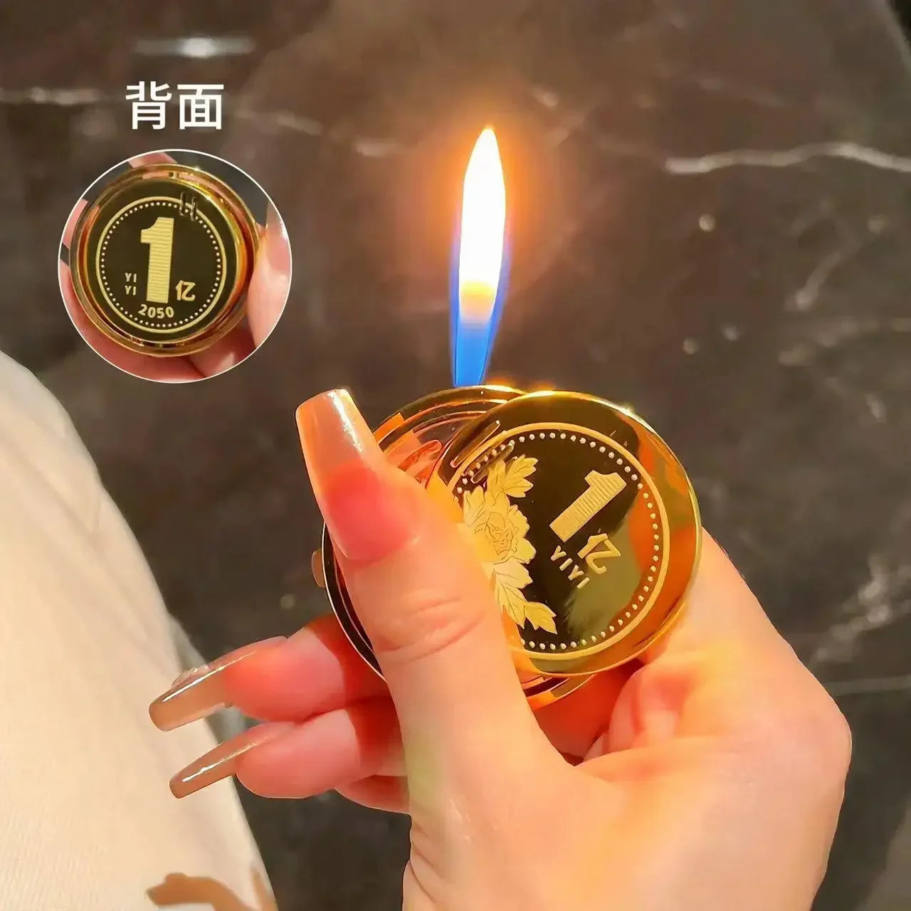 New Mini Coin Rotating Gyro Lighter