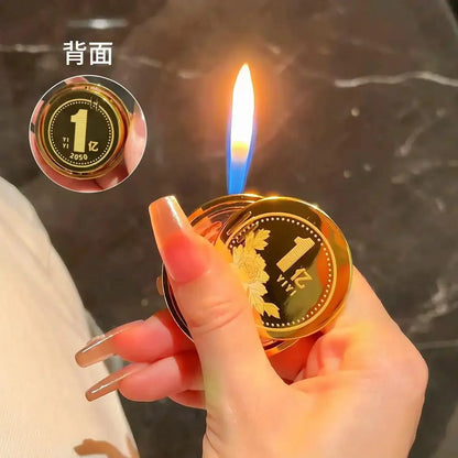 New Mini Coin Rotating Gyro Lighter