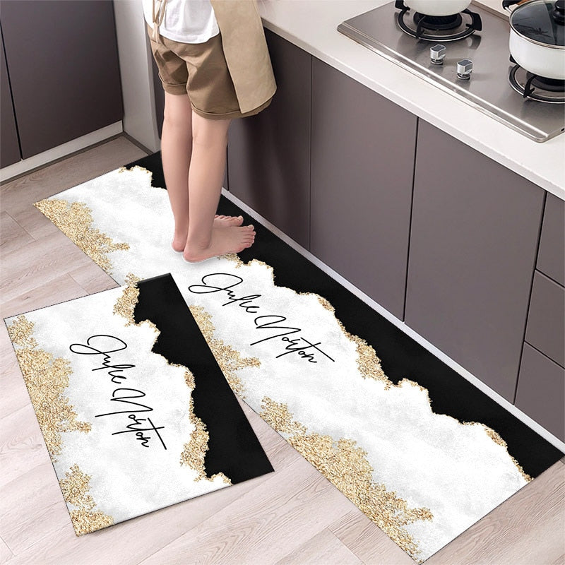 Fashion Simple Nordic Style Kitchen Mat Floor Carpet House Hold Long Strip Door Modern Home Decor