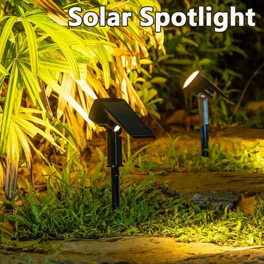 1Pcs Solar Powered 7LED Lamp Adjustable Solar Spotlight In-Ground IP65 Waterproof Landscape Wall Light Outdoor Lighting