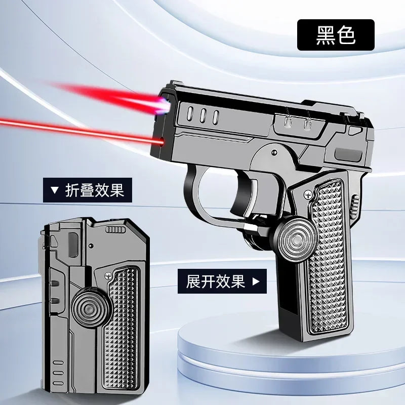 Metal Folding Laser Gun Style Lighter