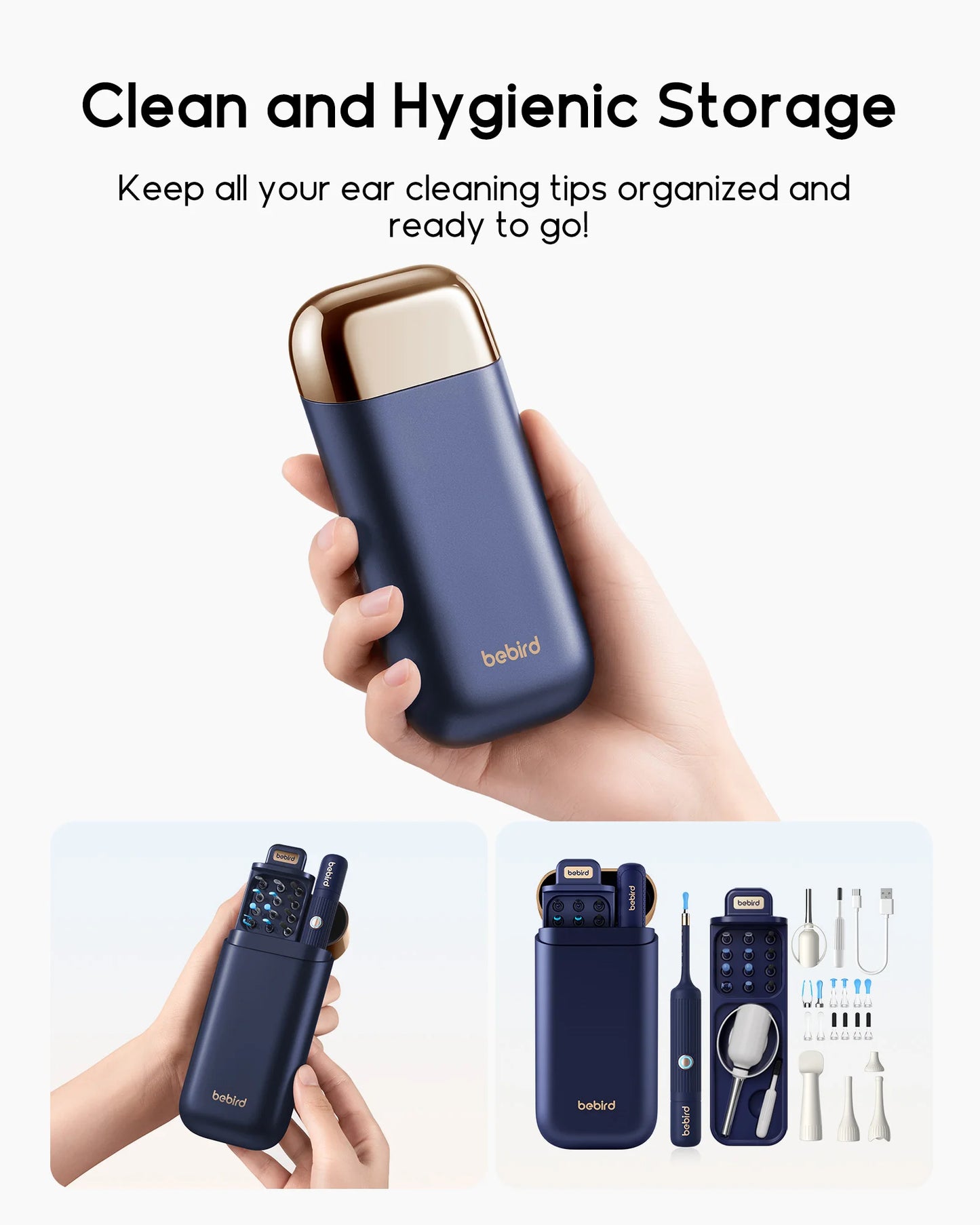 Bebird EarSight Plus I35R – 2026 HD Visual Ear Cleaner with Bendable Tweezers & All-in-One Wax Removal Kit