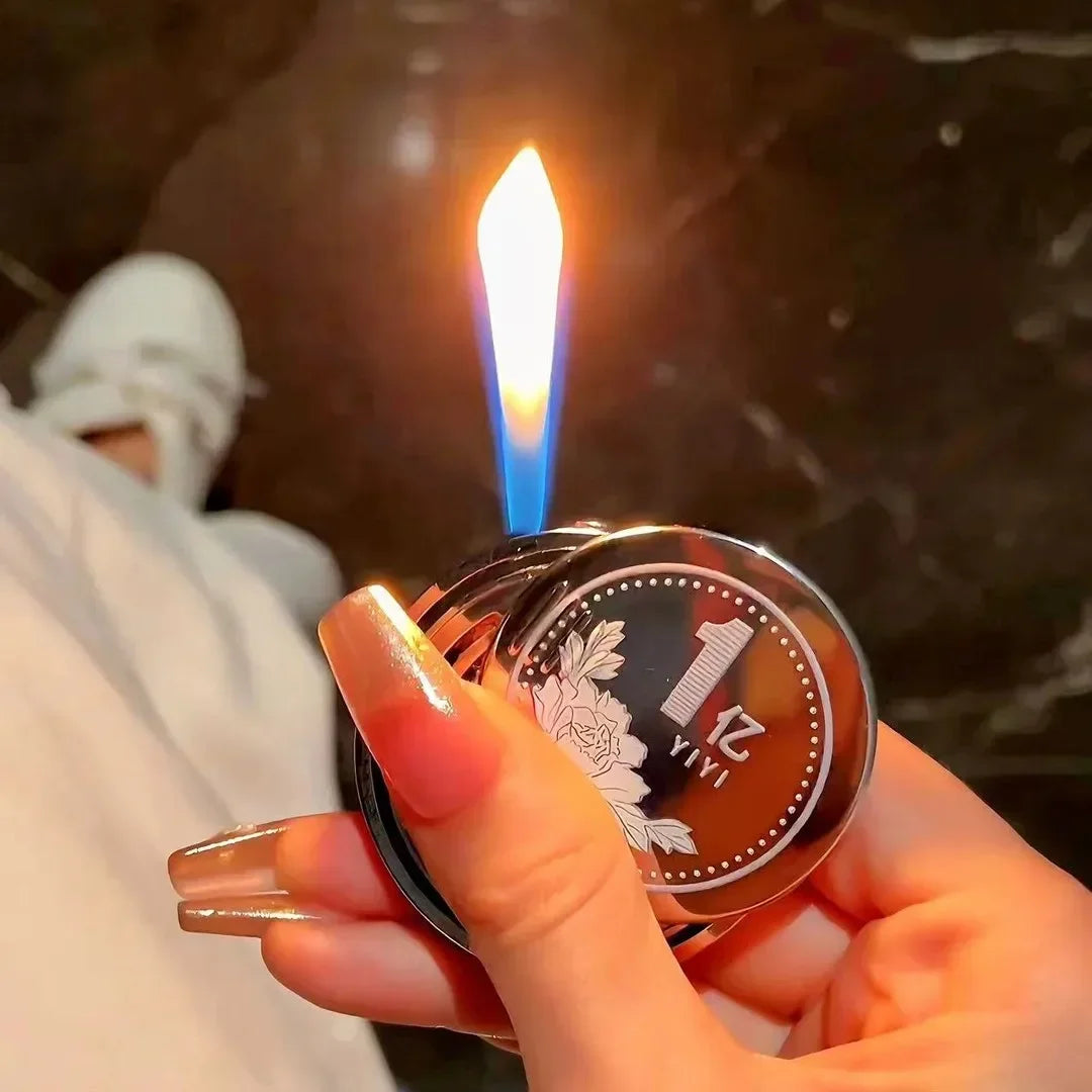 New Mini Coin Rotating Gyro Lighter