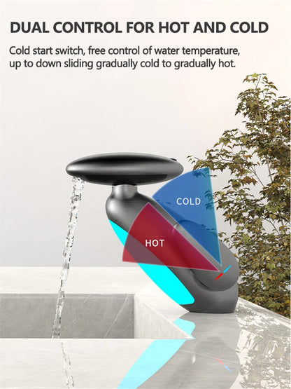 LED Pull-Out Basin Faucet – 360° Flexible Use