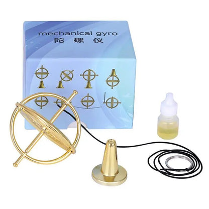 Mini Metal Gyro Puzzle Toy Self-balancing Finger Gyroscope Colorful Anti Anxiety Adults Kids Stress Relief Spinning Top Toys