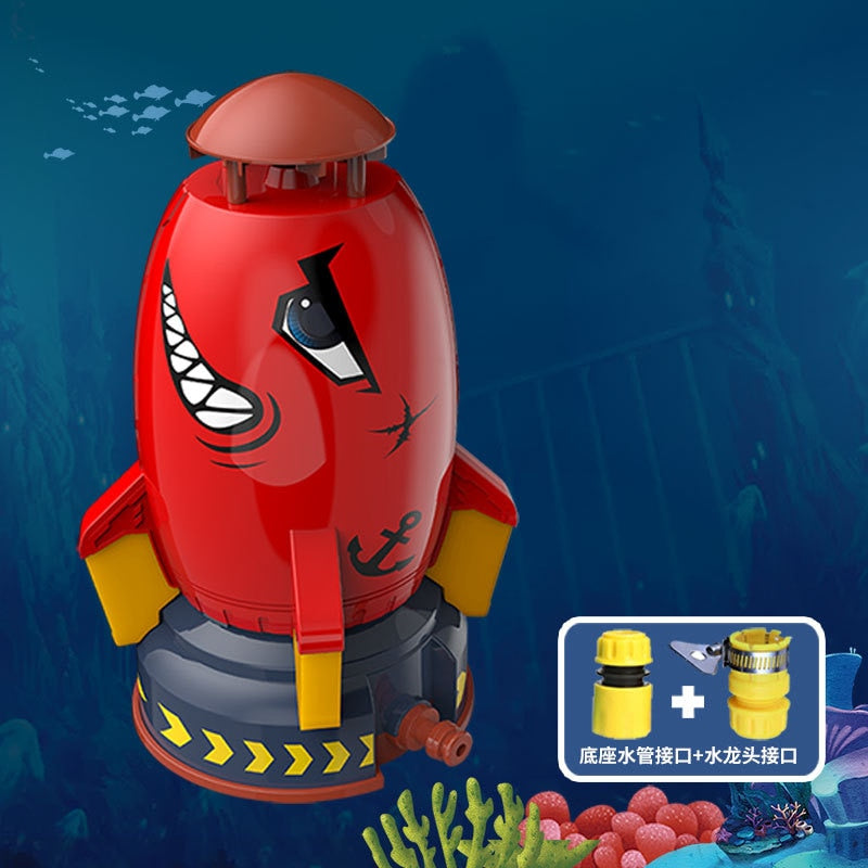 Rocket Launcher Toys Outdoor Rocket Water Pressure Lift Sprinkler Toy Fun Interaction In Garden Lawn Water Spray Toys for Kids