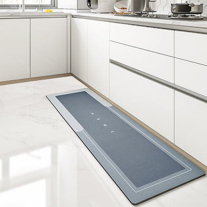 New Tech Super Absorbent Kitchen Mat Diatom Mud Pad Bathroom Pad Anti-Slip Carpet Mats Wipeable Wash Long Strip Carpet