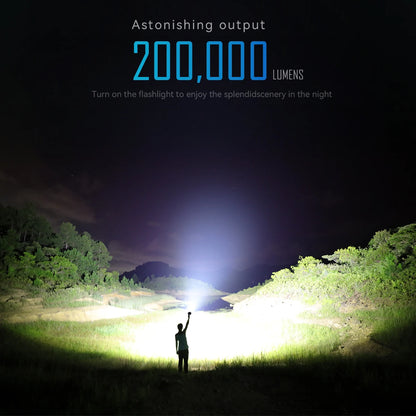 IMALENT MS32 200000 Lumen High Power LED Flashlight with 32 Cree XH70 II High Brightness, 100W Type-C Professional Searchlight