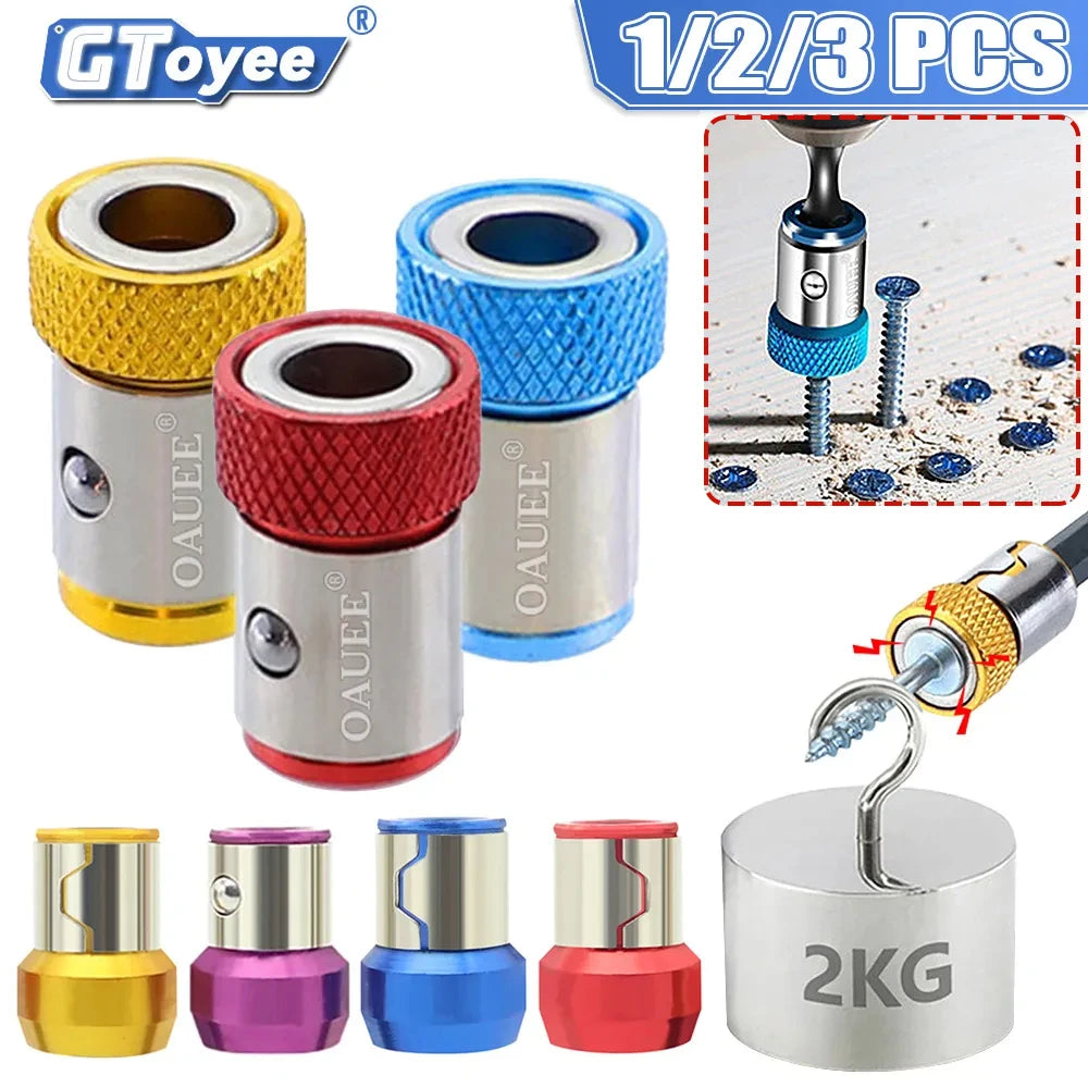 Magnetic Bit Tool Alloy Electromagnetic Ring Screwdriver Bit Holder Cross Screwdriver Antislip Anti-corrosion Magnetic Drill Bit