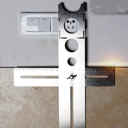 New Adjustable Tile Locator To Wall Marking Position Ruler Ceramic Hole Cutter Tile Drill Marble Opener Construction Tool
