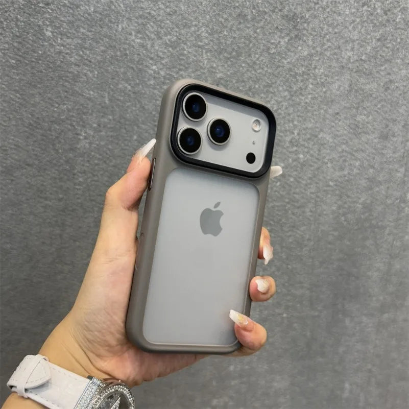 With Camera Control Button Case for iPhone 17 Pro Max 17Pro Slim Matte Translucent PC TPU Shockproof Cover for iPhone 17 Air