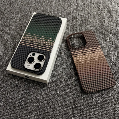 Slim Frameless Carbon Fibre Sunset PC For Magsafe Magnetic Case For iPhone 17 Air 16 Plus 15 14 13 12 Pro Max Shockproof Cover