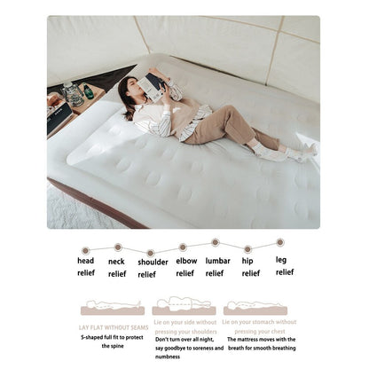 TANXIANZHE Inflatable Bed Camping Inflatable Mattress Outdoor Sleeping Pad Tent Mattress Heighten Double Air Cushion