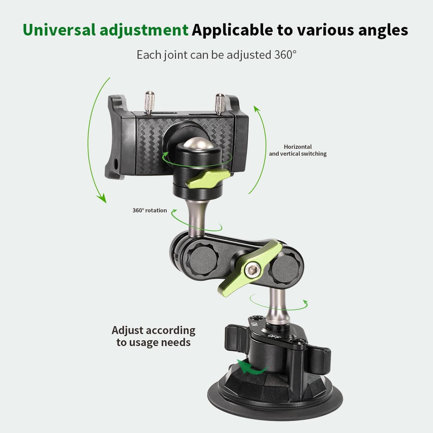 New Phone Stand Car Mobile Phone Bracket Cell Phone Phone Holder Stabilizer For Cell Phone Selfie Stick 360° Rotation Holder