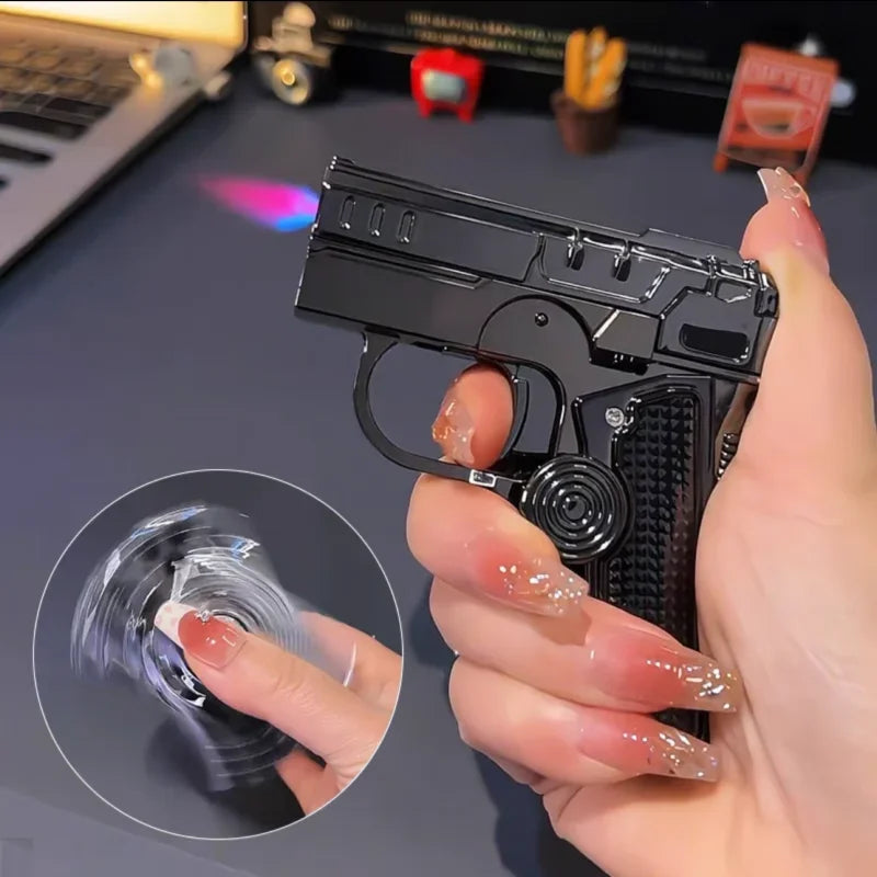 Metal Folding Laser Gun Style Lighter