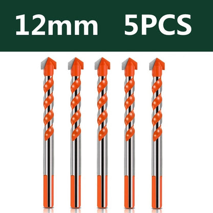 3-12mm Multifunctional Glass Metal Tile Drill Bit Triangle Diamond Drill Set Ceramic Concrete Brick Wood Punching Hole Saw Drill