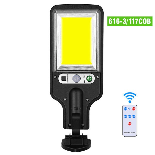 200COB Solar Street Light Outdoor Rotatable Solar Lamp With Motion Sensor Sunlight Garden Garage Remote Security LED Flood Light