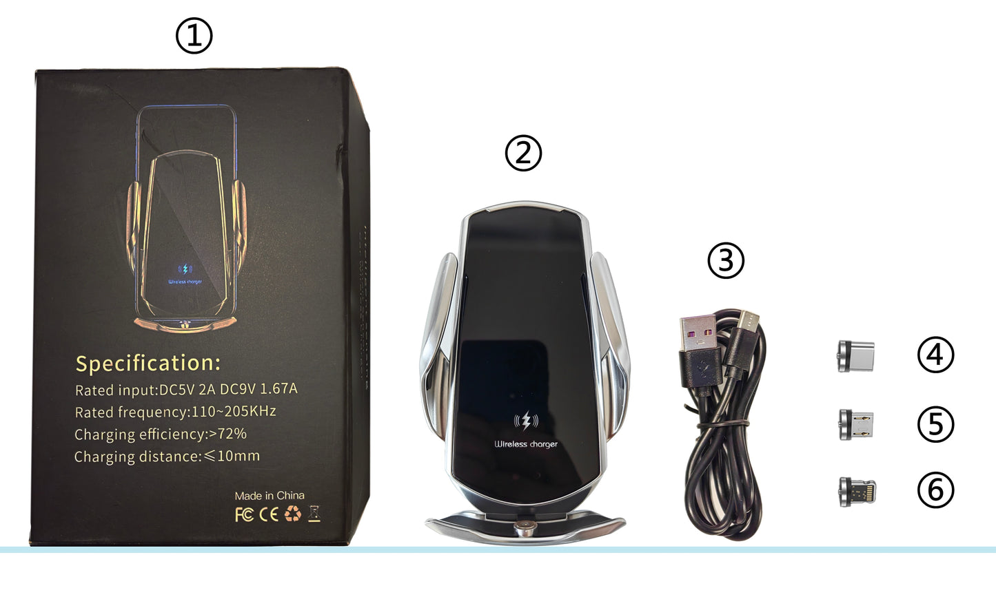 Car Phone Holder For Mercedes Benz 2008 2009 2010 C Class W204 Wireless Charger USB Infrared Fast Charging