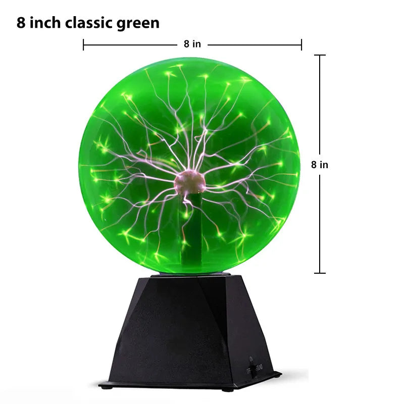 Touch Sound Control Magic Plasma Ball Lamp LED Night Light Atmosphere Touch Glass Plasma Light Christmas Party Decor Lighting