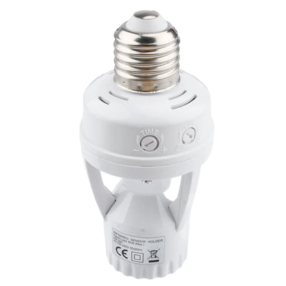 Motion Sensor Light Socket Smart Sensor Light Switch LED PIR Infrared Motion Sensor Detection E27 Light Bulb Auto Light Control