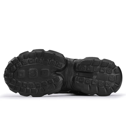 Men's steel toe work shoes smart buckle convenient fashion lightweight anti-smash anti-puncture safety protection shoes