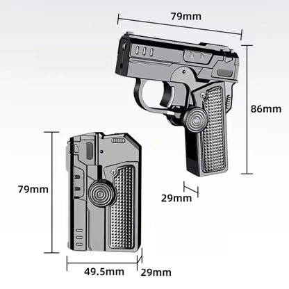 Metal Folding Laser Gun Style Lighter