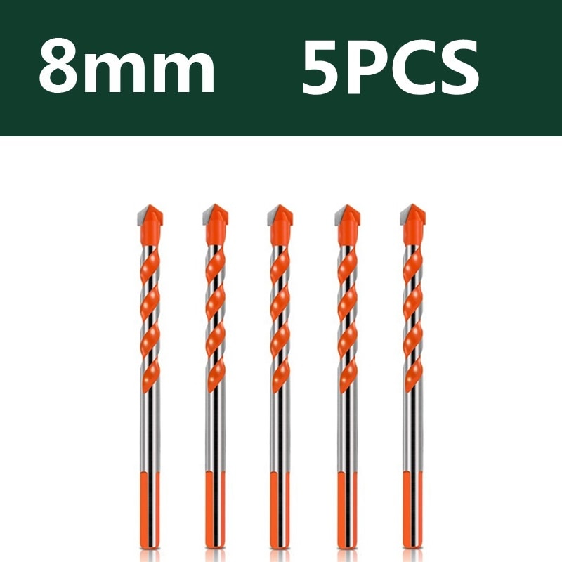 3-12mm Multifunctional Glass Metal Tile Drill Bit Triangle Diamond Drill Set Ceramic Concrete Brick Wood Punching Hole Saw Drill