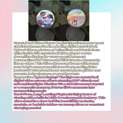 Customizable video glass ball