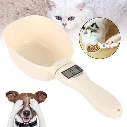 Pet Food Measuring Scoop Electronic Measuring Tool Dog Cat Food Measuring Cup Digital Spoon Scale Pet Food Scale LED Display New