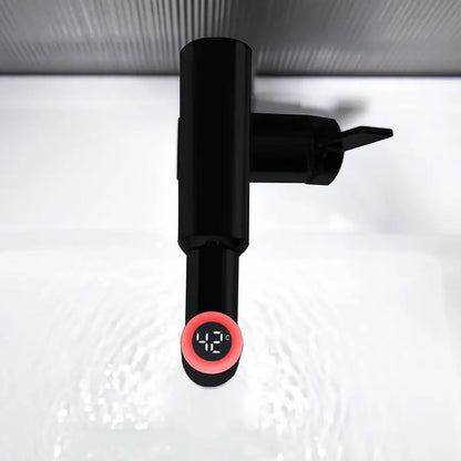 Smart Digital Display Pull-Out Faucet for Home Bathroom Smart Temp Tap 360Rotating Faucet Water Saving Hot Cold Washbasin Faucet