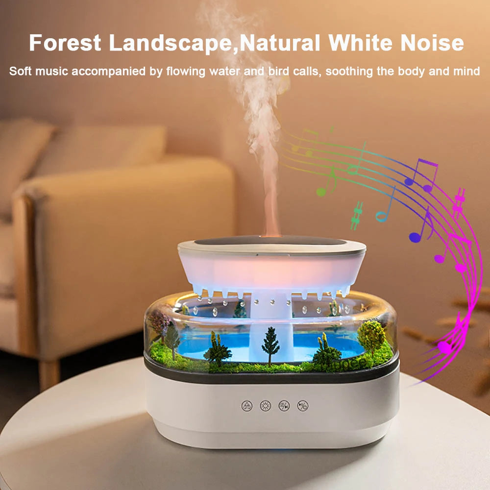 Humidifier with Rain Effect