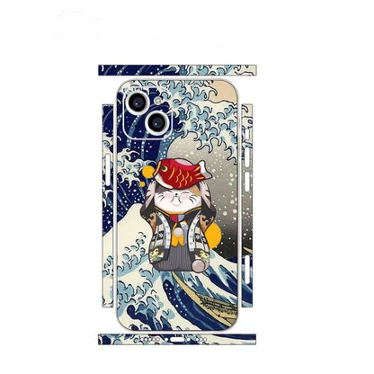 3M Decal Skin for iPhone 14 13 12 Pro Max Mini Cartoon Back Film Cover Protector Wrap Ultra Thin Sticker
