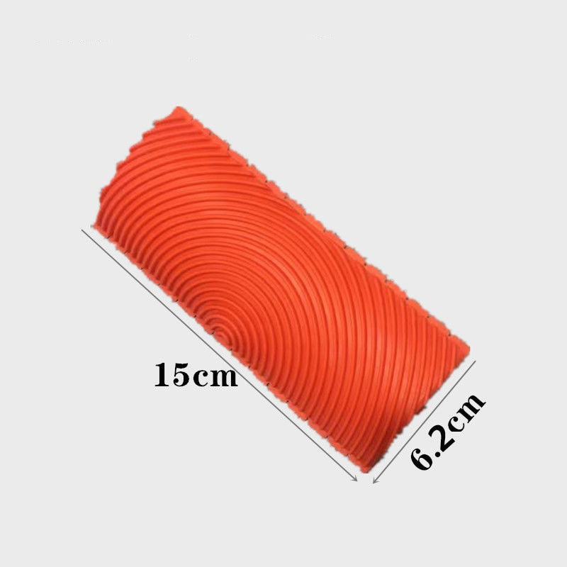 Rubber Roller Brush Imitation Wood Wall Painting Machine DIY Texture Roller Art Paint Brush for Home Decoration Painting Tools
