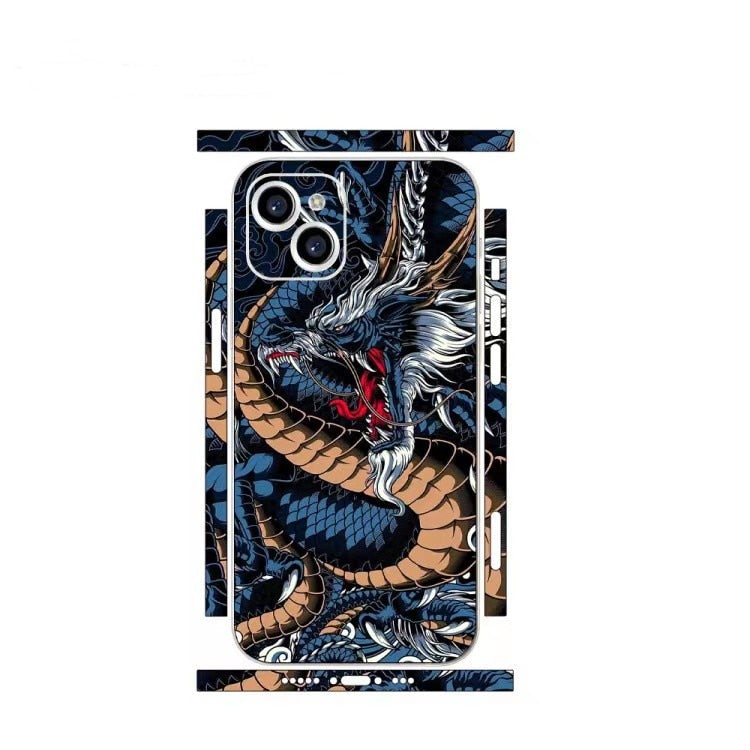 3M Decal Skin for iPhone 14 13 12 Pro Max Mini Cartoon Back Film Cover Protector Wrap Ultra Thin Sticker
